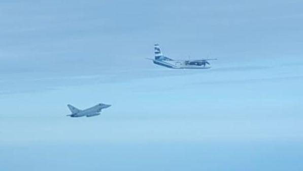 Aereo ucraino perde contatti, scortato a Fiumicino da caccia Italia