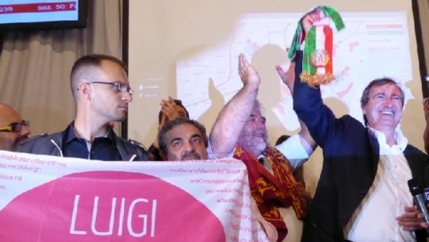 venezia elezioni comunali sindaco luigi brugnaro festeggiamenti