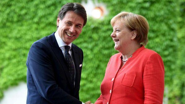 Risultati immagini per conte merkel
