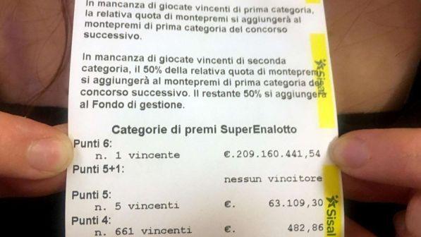 Superenalotto, la vincita record di Lodi non è ancora stata incassata