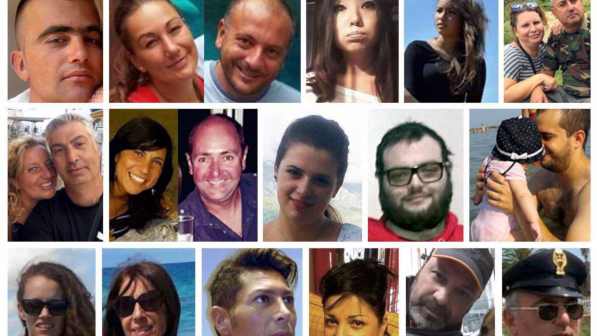 Terremoto, pubblicati primi elenchi ufficiali delle vittime