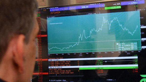 Spread Btp-Bund a 283 punti, tasso Btp ai minimi da due mesi