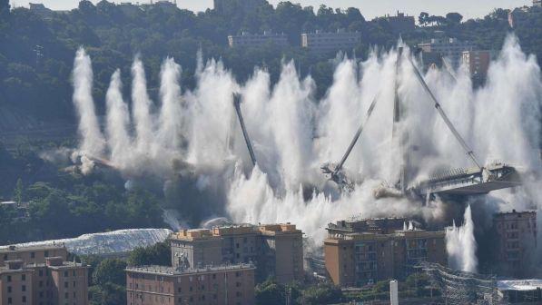 Genova, un anno dopo conclusa la demolizione del ponte Morandi