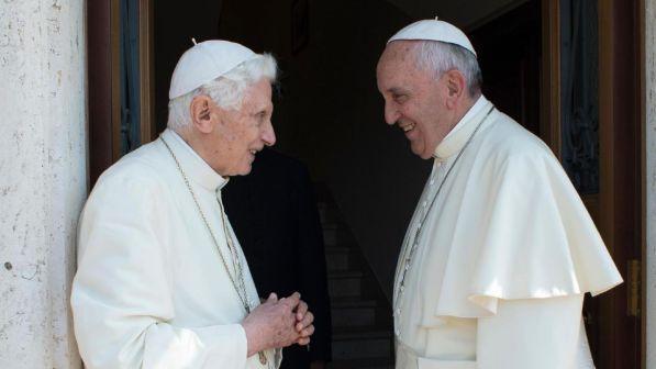 Canonizzazione Paolo VI, Papa Francesco visita Benedetto XVI