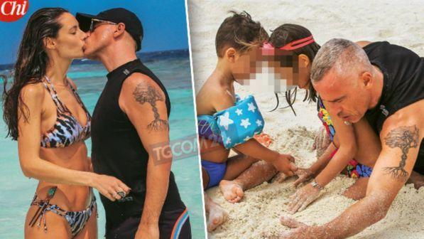 Ramazzotti e Pellegrinelli, baci e passione alle Maldive
