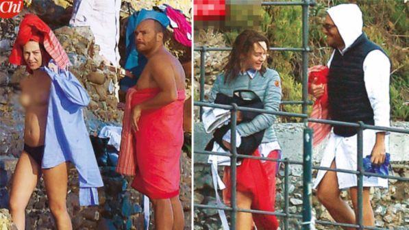 Cristiana Capotondi al mare: dal topless al piumino