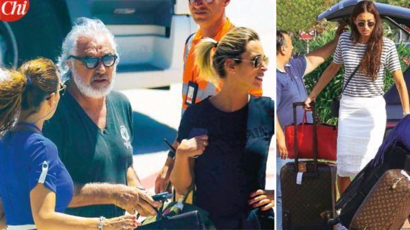 Flavio Briatore con una bionda, Elisabetta Gregoraci fa le valigie