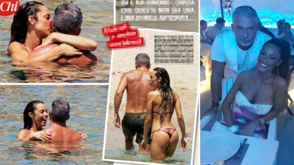 Raffaella Fico e Moggi, fisicati e innamorati a Mykonos