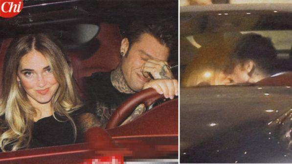 Fedez e Chiara Ferragni, in auto brucia la passione
