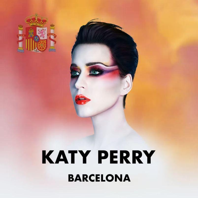 Katy Perry, annuncio del concerto a Barcellona con lo stemma spagnolo: polemiche degli indipendentisti