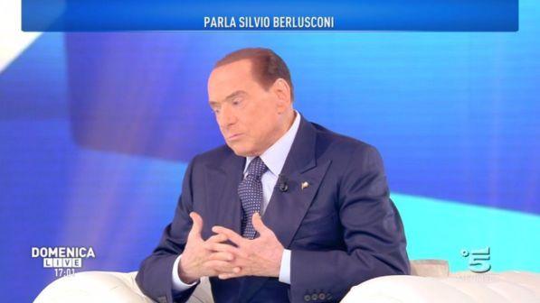 Berlusconi a Domenica Live: "Flat tax" pari o inferiore al 23% | M5s una setta, peggio dei post comunisti