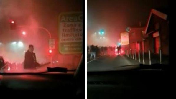 Inter-Napoli, 100 ultrà contro il van: 2 arrestati per gli scontri
