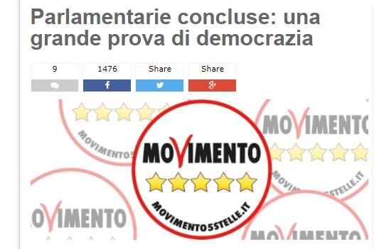 M5s, Grillo stoppa le polemiche: "Parlamentarie chiuse, un successo"