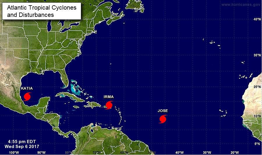Uragani, dopo Harvey arriva Katia a minacciare il Golfo del Messico