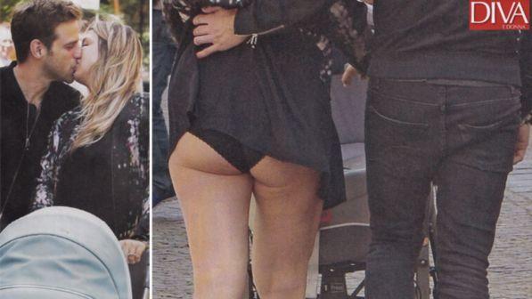 Myriam Catania, passeggiata da mamma... con siparietto hot