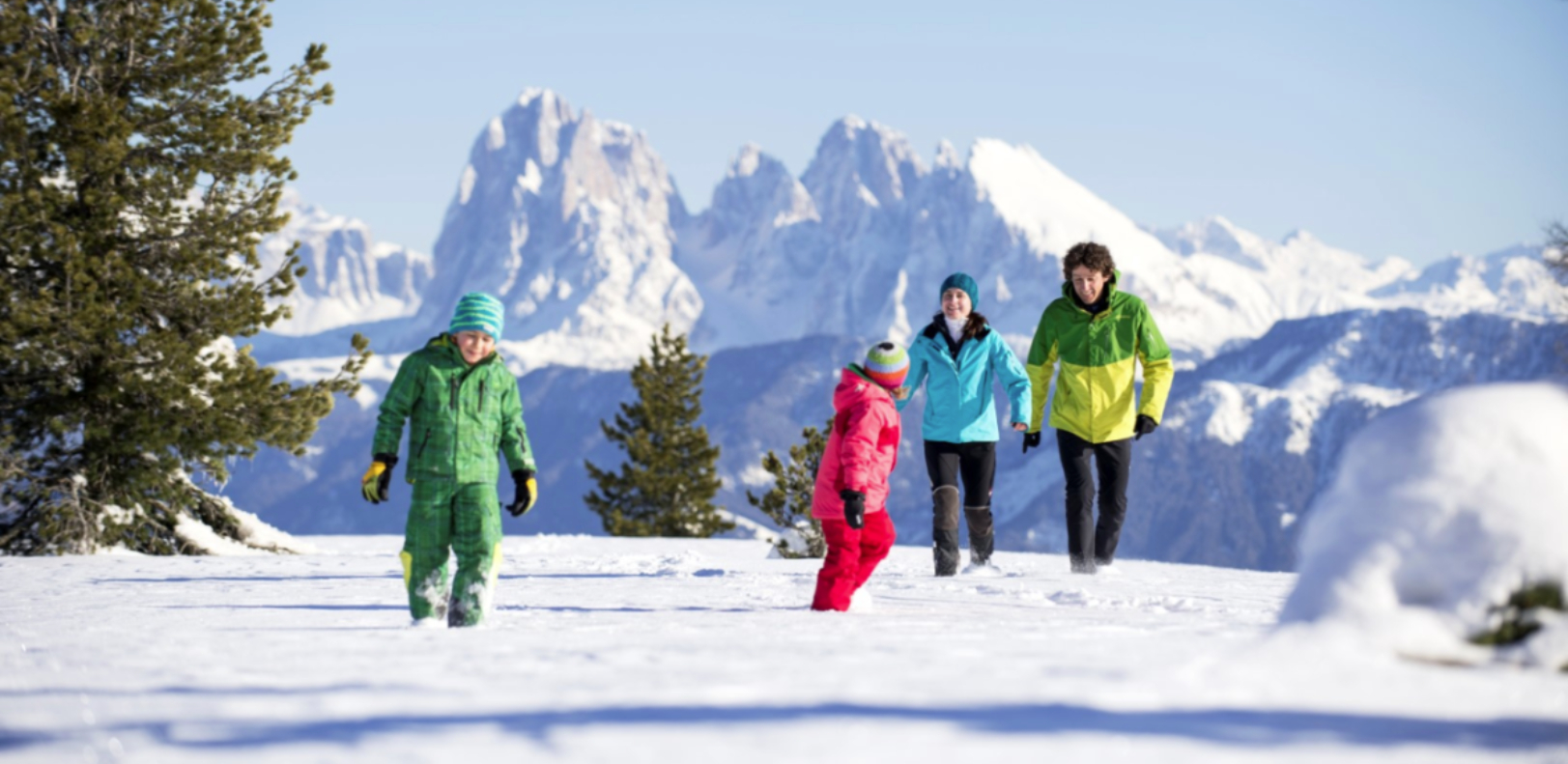 Sport invernali all'aperto per tutta la famiglia