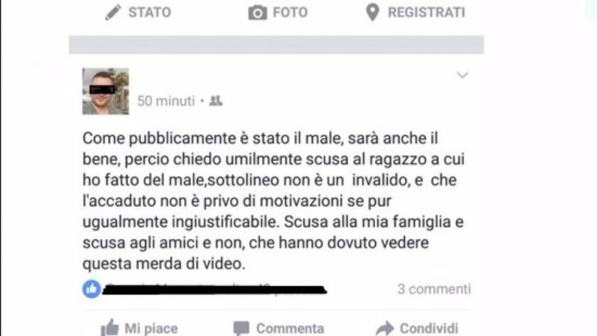 Aggressione disabile a Olbia: arrestato il responsabile del pestaggio filmato e diffuso sul web