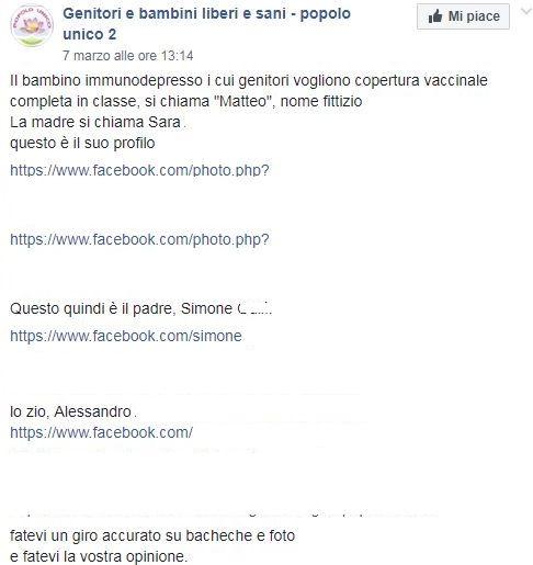 No vax schedano su Facebook la famiglia del bimbo immunodepresso che ha sconfitto la leucemia