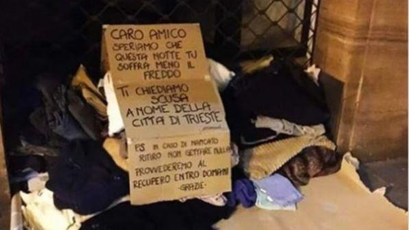 Trieste, parla il clochard: "Dormo in strada e non mi è mai successo niente, tante persone mi hanno aiutato"