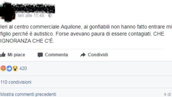 L'Aquila, vietano a bimbo autistico di giocare nella piscina delle palline, il padre su Facebook: "Basta ignoranza"
