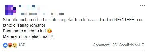 Macerata, urla "negre" a due ragazze e lancia loro un petardo. Poi se ne va facendo il saluto romano