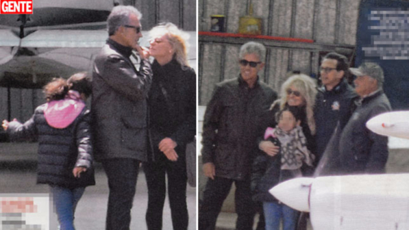 Antonella Clerici... in famiglia con il dottore e Maelle