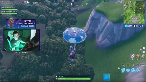 USA, giocatore di Fortnite riceve 75 mila dollari in diretta