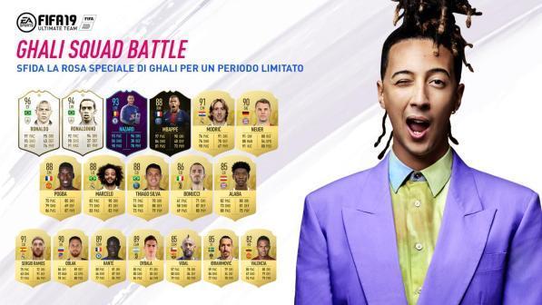 Ghali sfida i fan con una squadra speciale di FIFA Ultimate Team