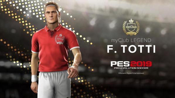 Totti torna virtualmente in campo grazie a PES 2019