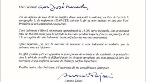 Tajani, il candidato premier di Forza Italia ha restituito 468mila euro