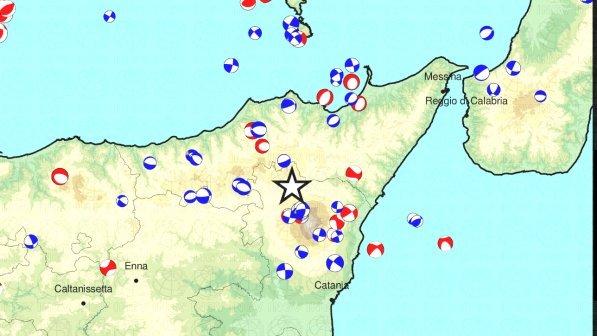 Sicilia, scossa di terremoto di magnitudo 2.9 tra Catania e Messina