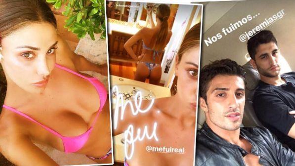Iannone gareggia e Belen inganna il tempo fotografandosi... il lato B