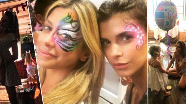 Elisabetta Canalis e Maddalena Corvaglia in festa, ecco i baby-birthday in America