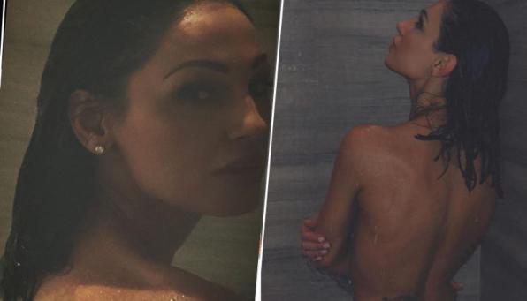 Anna Tatangelo... nuda, relax sotto la doccia