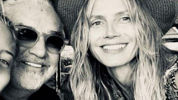 Primo scatto social di Flavio Briatore con Heidi Klum e la figlia Leni