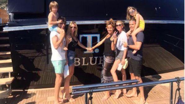 Alessia Marcuzzi, famiglia allargata a Capri