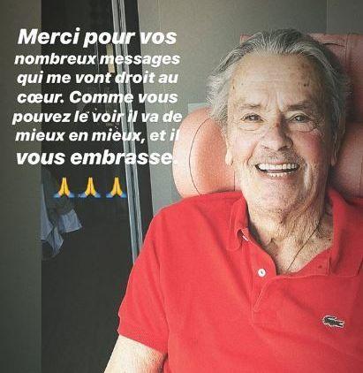 Alain Delon sta meglio dopo l'ictus: prima foto in convalescenza