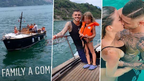 Wanda provoca e Icardi si rilassa sul lago di Como