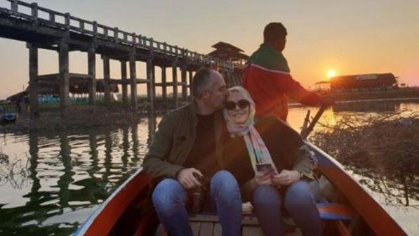 Antonella Clerici in vacanza in Birmania con Vittorio Garrone