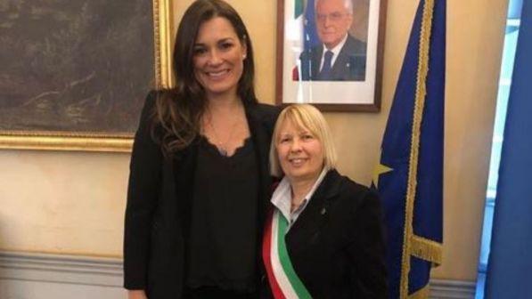 Alena Seredova giura fedeltà alla Repubblica italiana