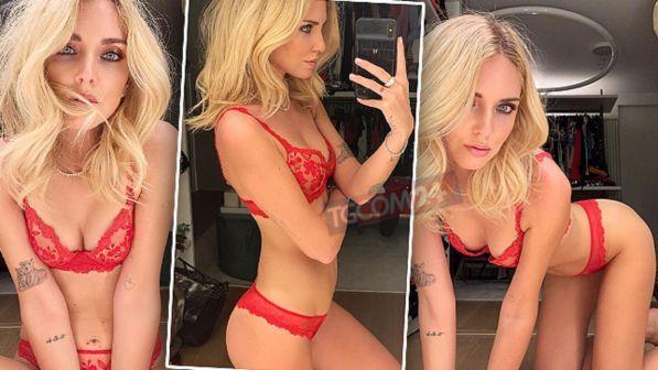 Chiara Ferragni fa le prove per San Valentino