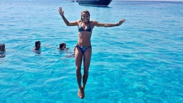 Tania Cagnotto, un tuffo a Tahiti con il suo Stefano