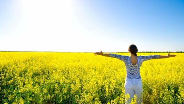 I raggi del sole ti fanno felice e... bella