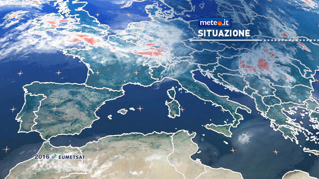 Meteo: si attenua il caldo al Sud e a metà settimana torna l'alta pressione