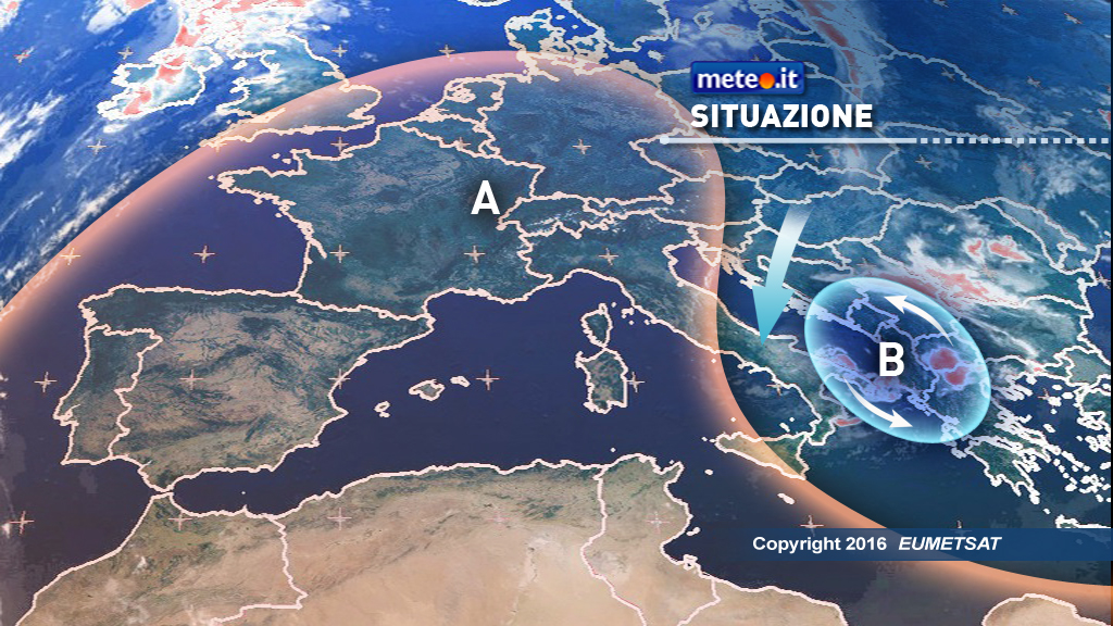 Meteo: tanto sole al Centronord, ancora instabile al Sud