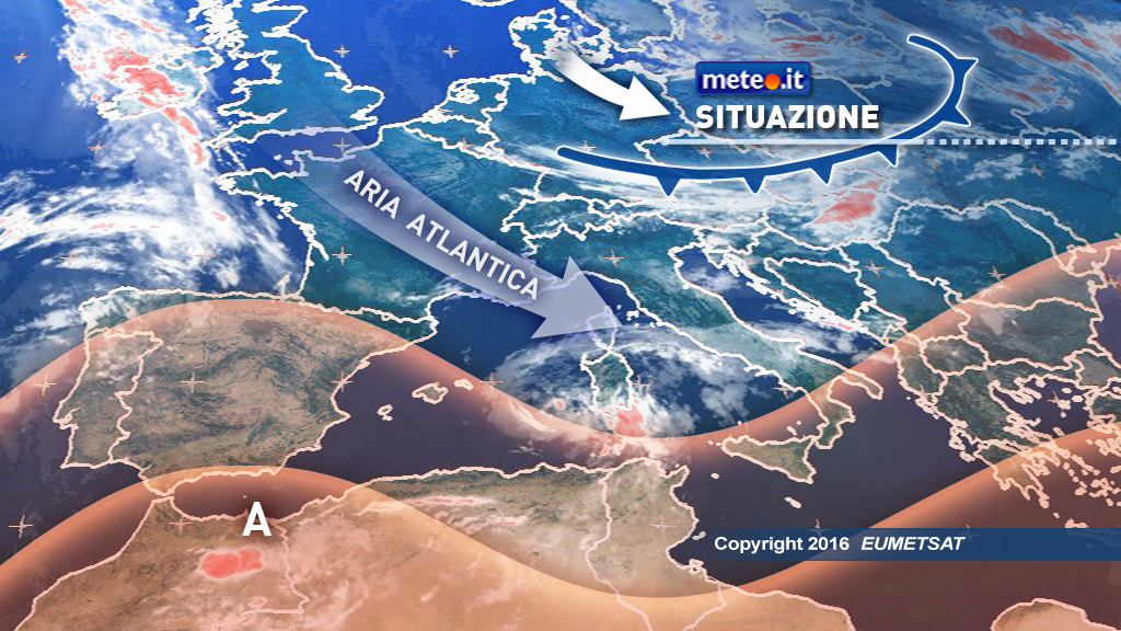 Meteo, l'alta pressione cede: tempo più instabile