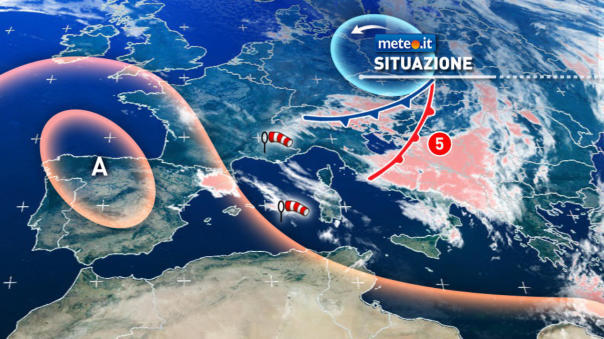 Lunedì maltempo al Sud e venti tempestosi