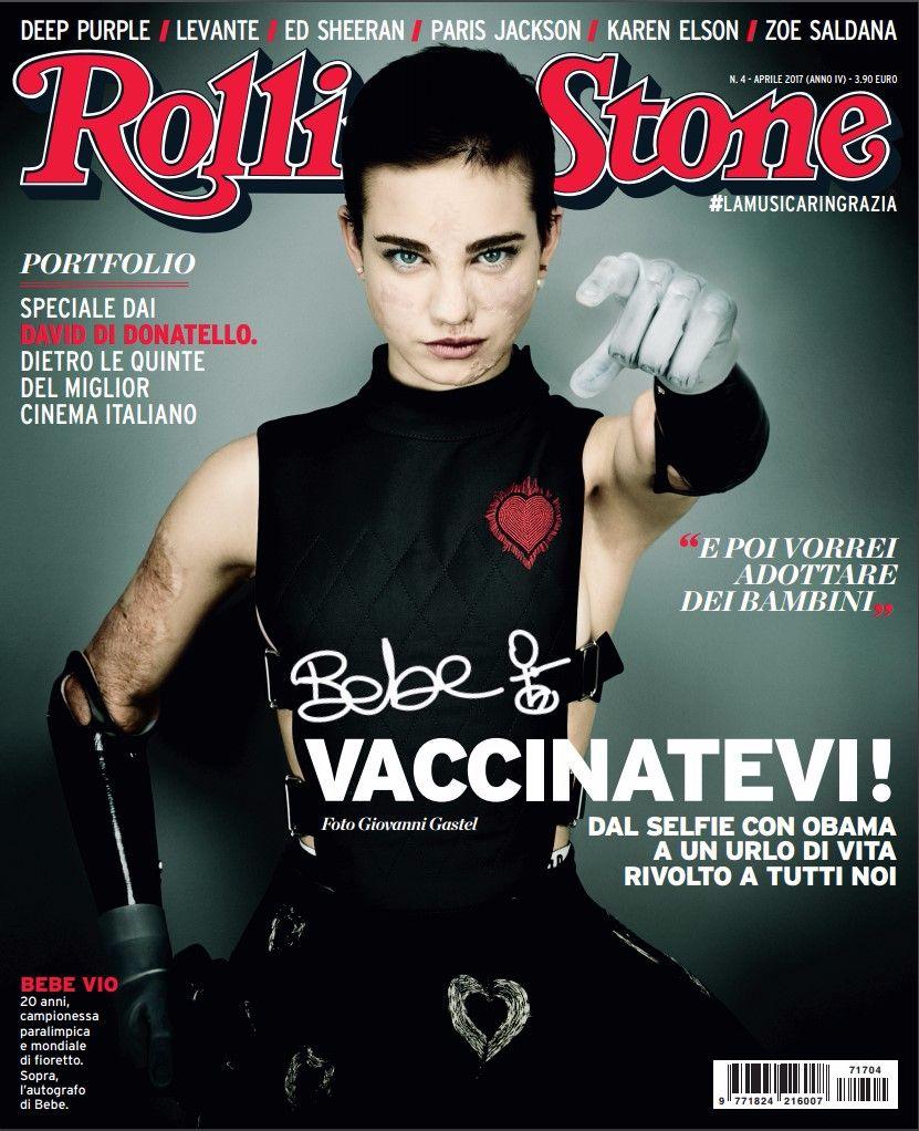 Bebe Vio sulla copertina di Rolling Stone: "Vaccinatevi!"