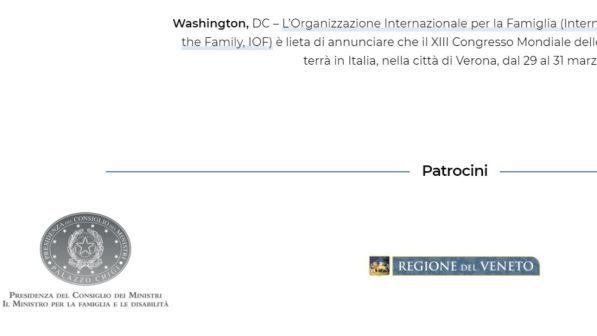 Congresso famiglie: "Via il logo di Palazzo Chigi ma arriva il patrocinio della Regione Friuli Venezia Giulia"