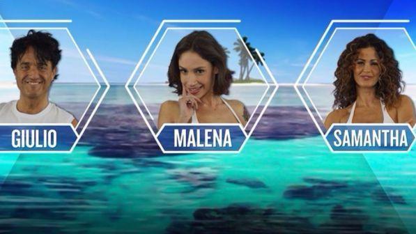"Isola dei famosi": chi uscirà tra Samantha, Giulio e Malena?
